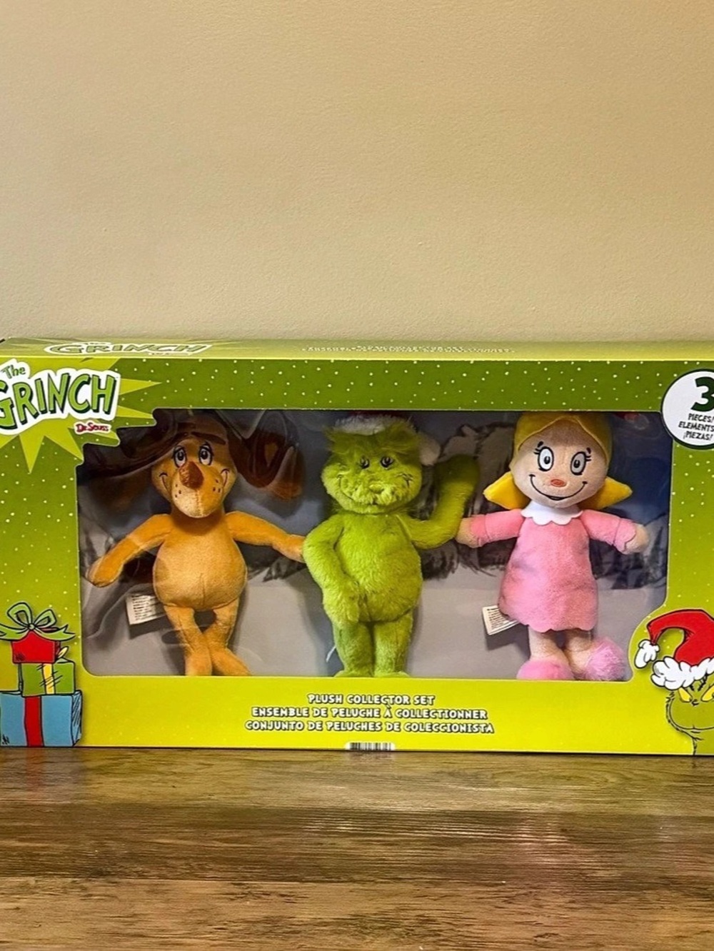 Dr. Seuss Grinch Plush Collector Set 3-Piece Set